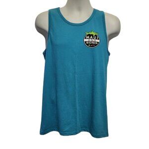 Maui And Sons Shark Blue Tank Top Sz M